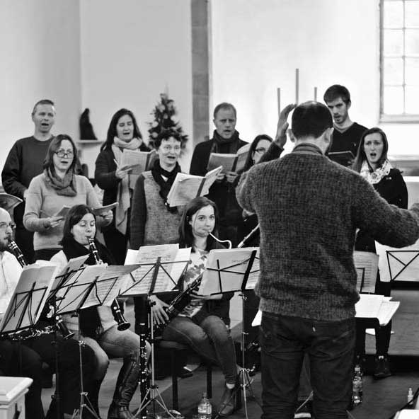 Calton Consort in rehearsal